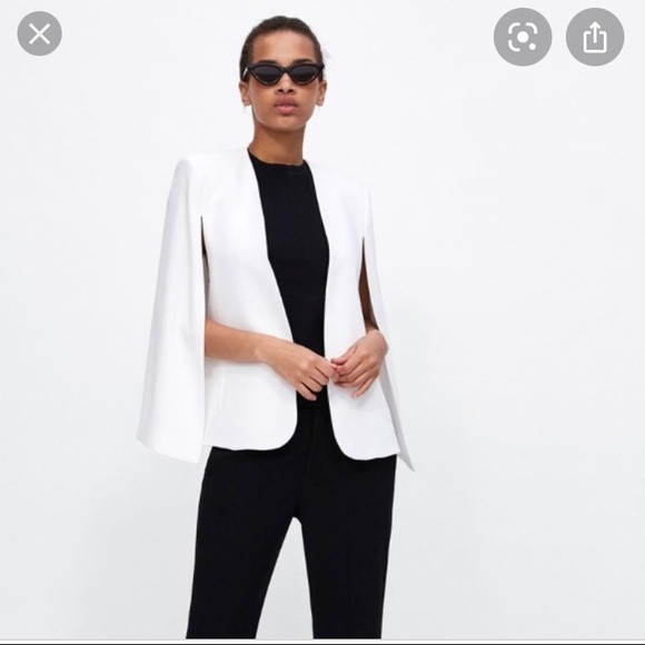 cape blazer zara